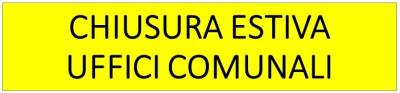 CHIUSURE ESTIVE  foto 