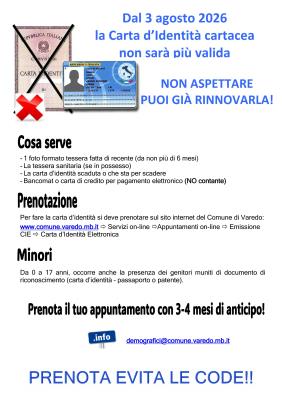 Scadenza carta d’identità cartacea foto 