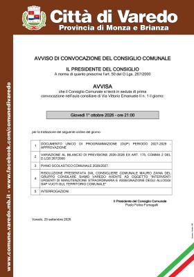 Consiglio Comunale foto 