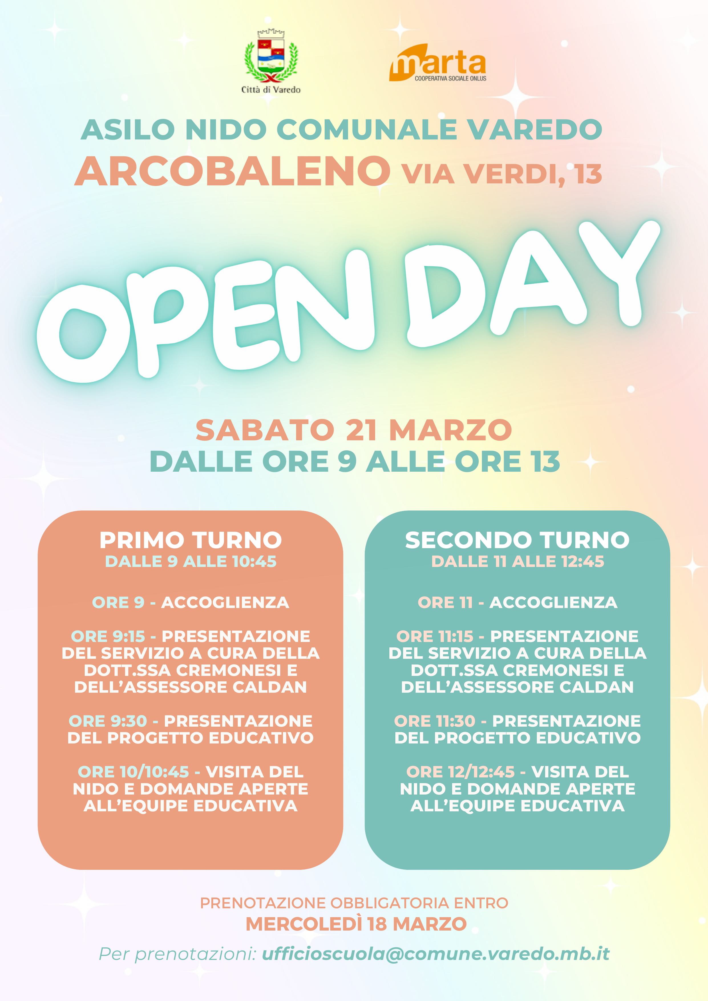 Open day asilo nido Arcobaleno