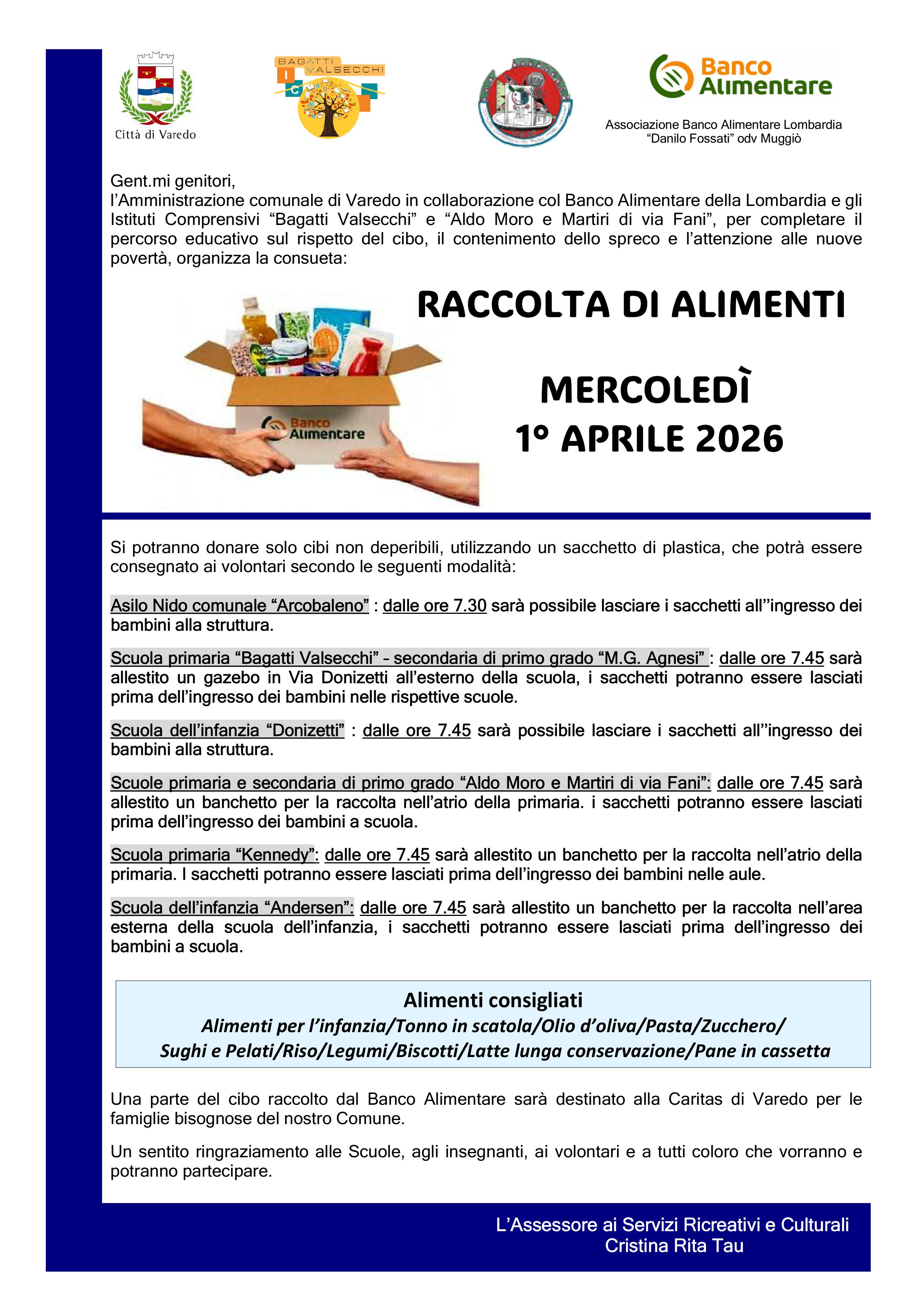 Raccolta di alimenti