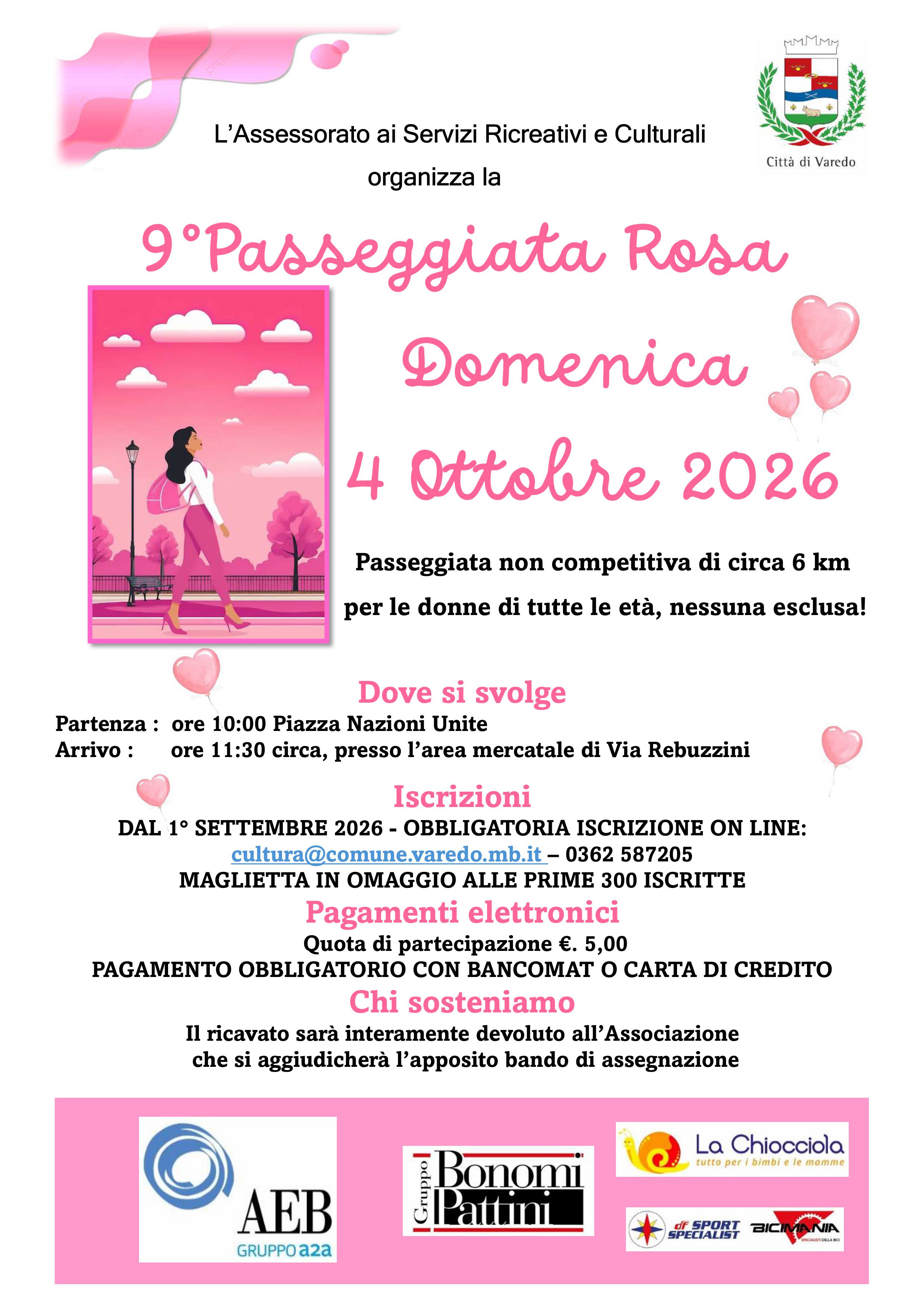 Passeggiata in rosa 2026